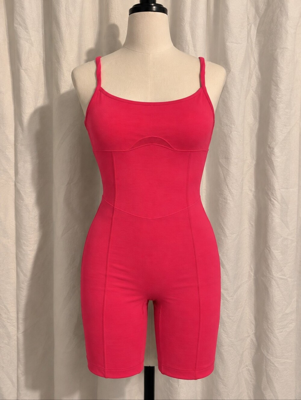 Fabletics Motion365+ Bodysuit Fabletics Short Jumpsuit Pink Biker Romper